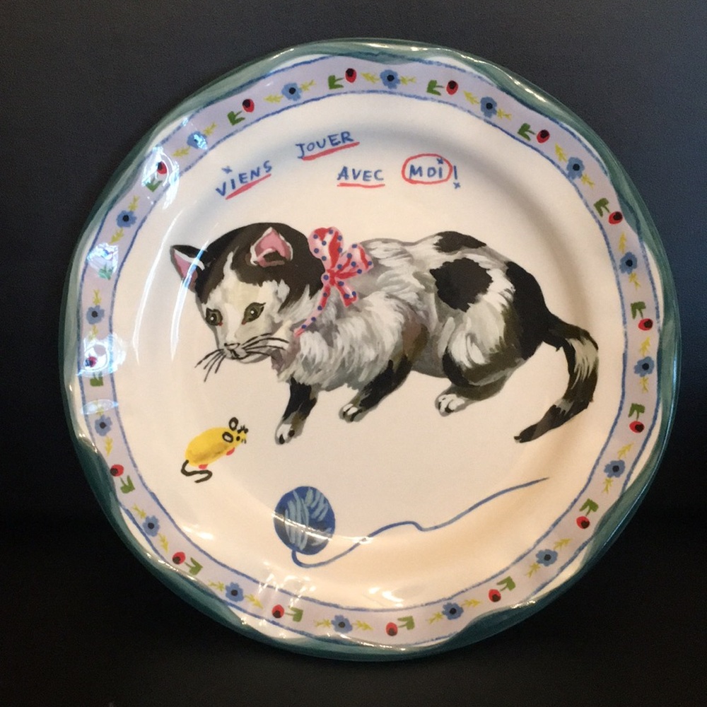 Anthropologie x Nathalie Lete “Kitty” Plate